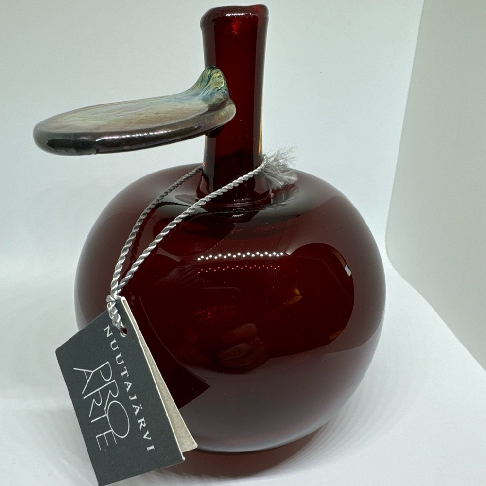 Oiva Toikka Apple Red fruit Iittala art glass Design Finland hand blown Numbered - Picture 6 of 11